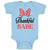 Baby Clothes Thankull Babe with Polkat Dots Bowtie Baby Bodysuits Cotton