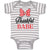 Baby Clothes Thankull Babe with Polkat Dots Bowtie Baby Bodysuits Cotton