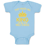 Baby Clothes They Made Him King of All The Wild Things Baby Bodysuits Cotton