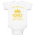 Baby Clothes They Made Him King of All The Wild Things Baby Bodysuits Cotton