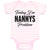 Baby Clothes Today I'M Nanny's Problem Baby Bodysuits Boy & Girl Cotton