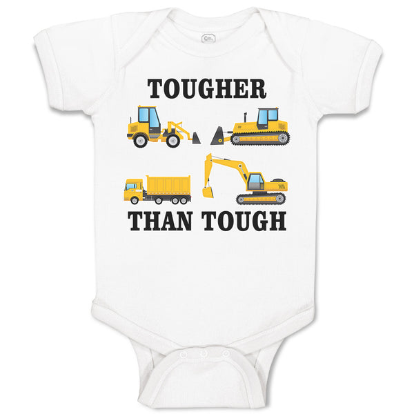 Baby Clothes Tougher than Tough An Working Construction Vehicles Baby Bodysuits