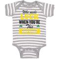 Baby Clothes Who Needs Luck When You'Re This Awesome Baby Bodysuits Cotton