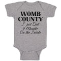 Baby Clothes Womb County I Just Did 9 Months on The Inside Baby Bodysuits Cotton