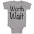 Baby Clothes Worth Wait Baby Bodysuits Boy & Girl Newborn Clothes Cotton