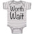 Baby Clothes Worth Wait Baby Bodysuits Boy & Girl Newborn Clothes Cotton