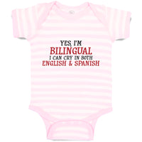 Baby Clothes Yes I M Bilingual I Can Cry in Both English Abd Spanish Cotton