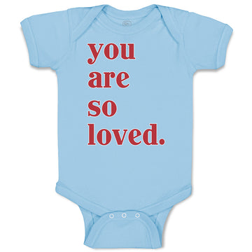 Baby Clothes You Are So Loved. Baby Bodysuits Boy & Girl Newborn Clothes Cotton
