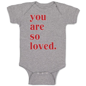 Baby Clothes You Are So Loved. Baby Bodysuits Boy & Girl Newborn Clothes Cotton
