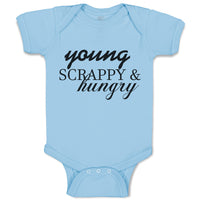 Baby Clothes Young Scrappy & Hungry Baby Bodysuits Boy & Girl Cotton