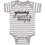 Baby Clothes Young Scrappy & Hungry Baby Bodysuits Boy & Girl Cotton