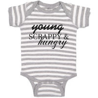 Baby Clothes Young Scrappy & Hungry Baby Bodysuits Boy & Girl Cotton