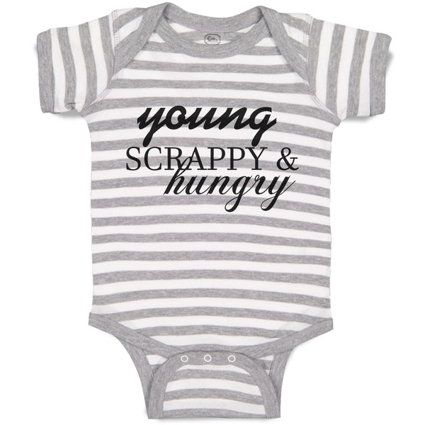 Baby Clothes Young Scrappy & Hungry Baby Bodysuits Boy & Girl Cotton