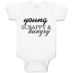 Baby Clothes Young Scrappy & Hungry Baby Bodysuits Boy & Girl Cotton