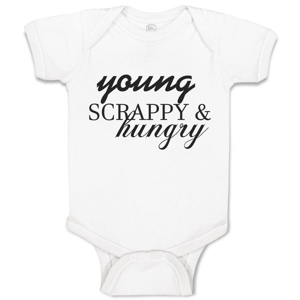 Baby Clothes Young Scrappy & Hungry Baby Bodysuits Boy & Girl Cotton