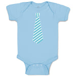 Baby Clothes Striped Neck Tie Style 6 Baby Bodysuits Boy & Girl Cotton