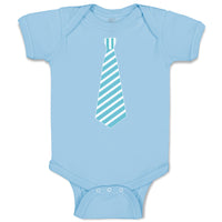 Baby Clothes Striped Neck Tie Style 6 Baby Bodysuits Boy & Girl Cotton