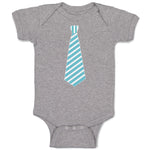 Baby Clothes Striped Neck Tie Style 6 Baby Bodysuits Boy & Girl Cotton