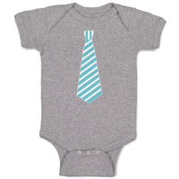 Baby Clothes Striped Neck Tie Style 6 Baby Bodysuits Boy & Girl Cotton