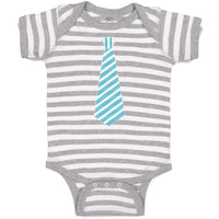 Baby Clothes Striped Neck Tie Style 6 Baby Bodysuits Boy & Girl Cotton