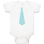 Baby Clothes Striped Neck Tie Style 6 Baby Bodysuits Boy & Girl Cotton