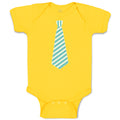 Baby Clothes Striped Neck Tie Style 6 Baby Bodysuits Boy & Girl Cotton