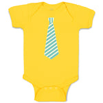 Baby Clothes Striped Neck Tie Style 6 Baby Bodysuits Boy & Girl Cotton