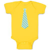 Baby Clothes Striped Neck Tie Style 6 Baby Bodysuits Boy & Girl Cotton
