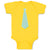 Baby Clothes Striped Neck Tie Style 6 Baby Bodysuits Boy & Girl Cotton