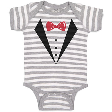 Baby Clothes Coat Suit with Bow Tie Baby Bodysuits Boy & Girl Cotton