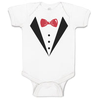 Baby Clothes Coat Suit with Bow Tie Baby Bodysuits Boy & Girl Cotton