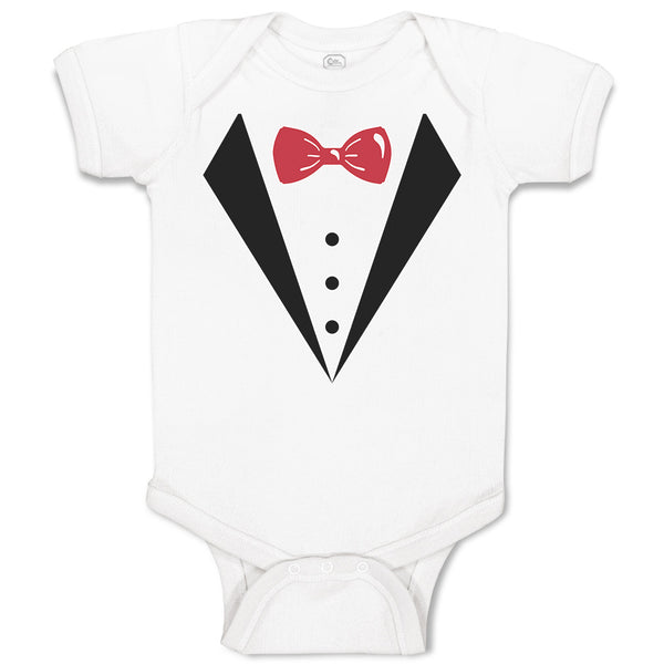 Baby Clothes Coat Suit with Bow Tie Baby Bodysuits Boy & Girl Cotton