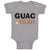 Baby Clothes Avocado Guag Yeah! Guacamole Baby Bodysuits Boy & Girl Cotton