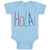 Baby Clothes Hola! Hello Hispanic Spanish Baby Bodysuits Boy & Girl Cotton