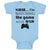 Baby Clothes Shh I'M Watching The Game with Dad Gamer Dad Father's Day Cotton