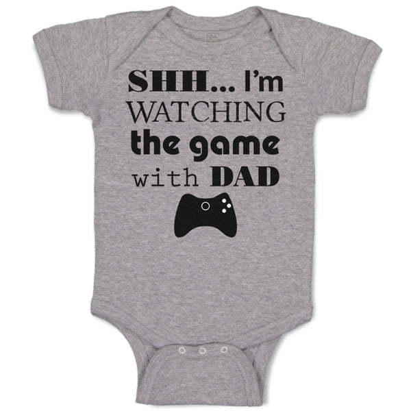 Shh I'M Watching The Game with Dad Gamer Dad Father's Day