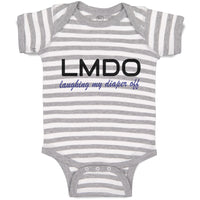 Baby Clothes Lmdo Laughing My Diaper off Funny Funny Humor Baby Bodysuits Cotton