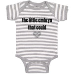 Baby Clothes The Little Embryo That Could Funny Humor Baby Bodysuits Cotton