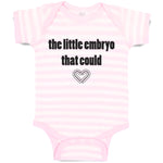Baby Clothes The Little Embryo That Could Funny Humor Baby Bodysuits Cotton