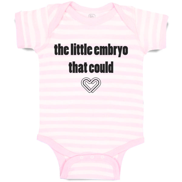 Baby Clothes The Little Embryo That Could Funny Humor Baby Bodysuits Cotton