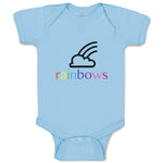 Baby Clothes Rainbow Poop Funny & Novelty Funny Baby Bodysuits Boy & Girl Cotton