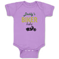Baby Clothes Daddy's Biker Babe Family & Friends Dad Baby Bodysuits Cotton