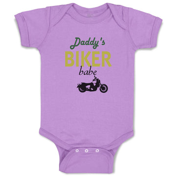 Baby Clothes Daddy's Biker Babe Family & Friends Dad Baby Bodysuits Cotton