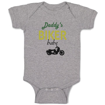 Baby Clothes Daddy's Biker Babe Family & Friends Dad Baby Bodysuits Cotton