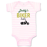 Baby Clothes Daddy's Biker Babe Family & Friends Dad Baby Bodysuits Cotton