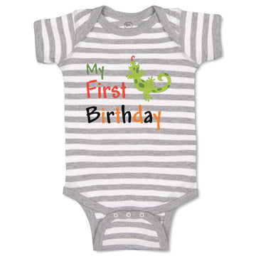 Baby Clothes Dino My First Birthday Dinosaur Holidays and Occasions Birthday