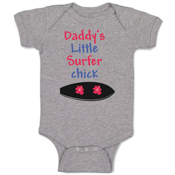 Baby Clothes Daddy's Little Surfer Surfing Dad Father's Day Baby Bodysuits
