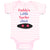 Baby Clothes Daddy's Little Surfer Surfing Dad Father's Day Baby Bodysuits
