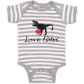Baby Clothes Love Bites T Rex Dinosaur Dinosaurs Dino Trex Baby Bodysuits Cotton