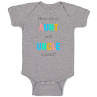 Baby Clothes How Does Aunt and Uncle Sound Pregnancy Announcement Baby Bodysuits